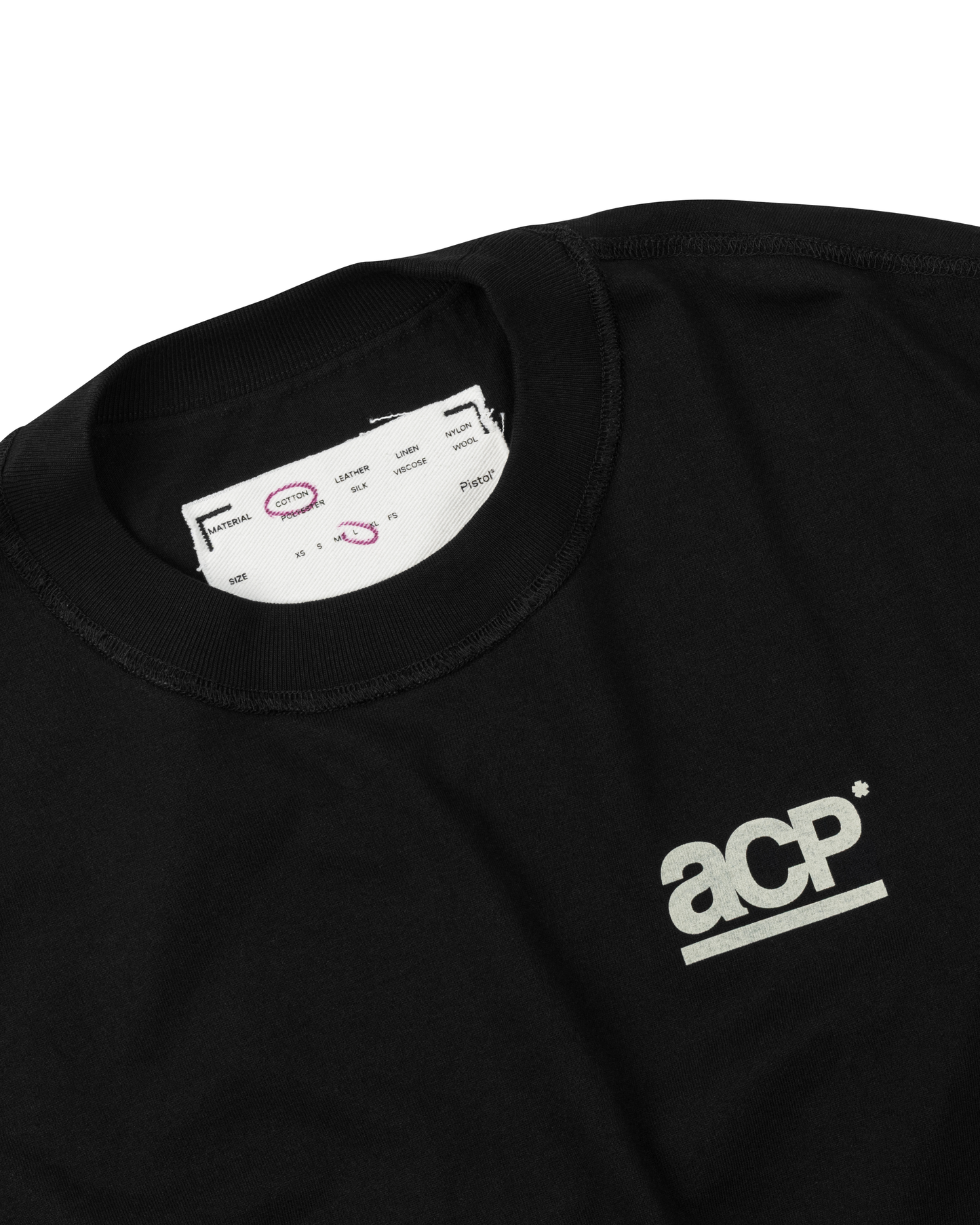 ACP "BASIC LOGO" BLACK BOXY T-SHIRT