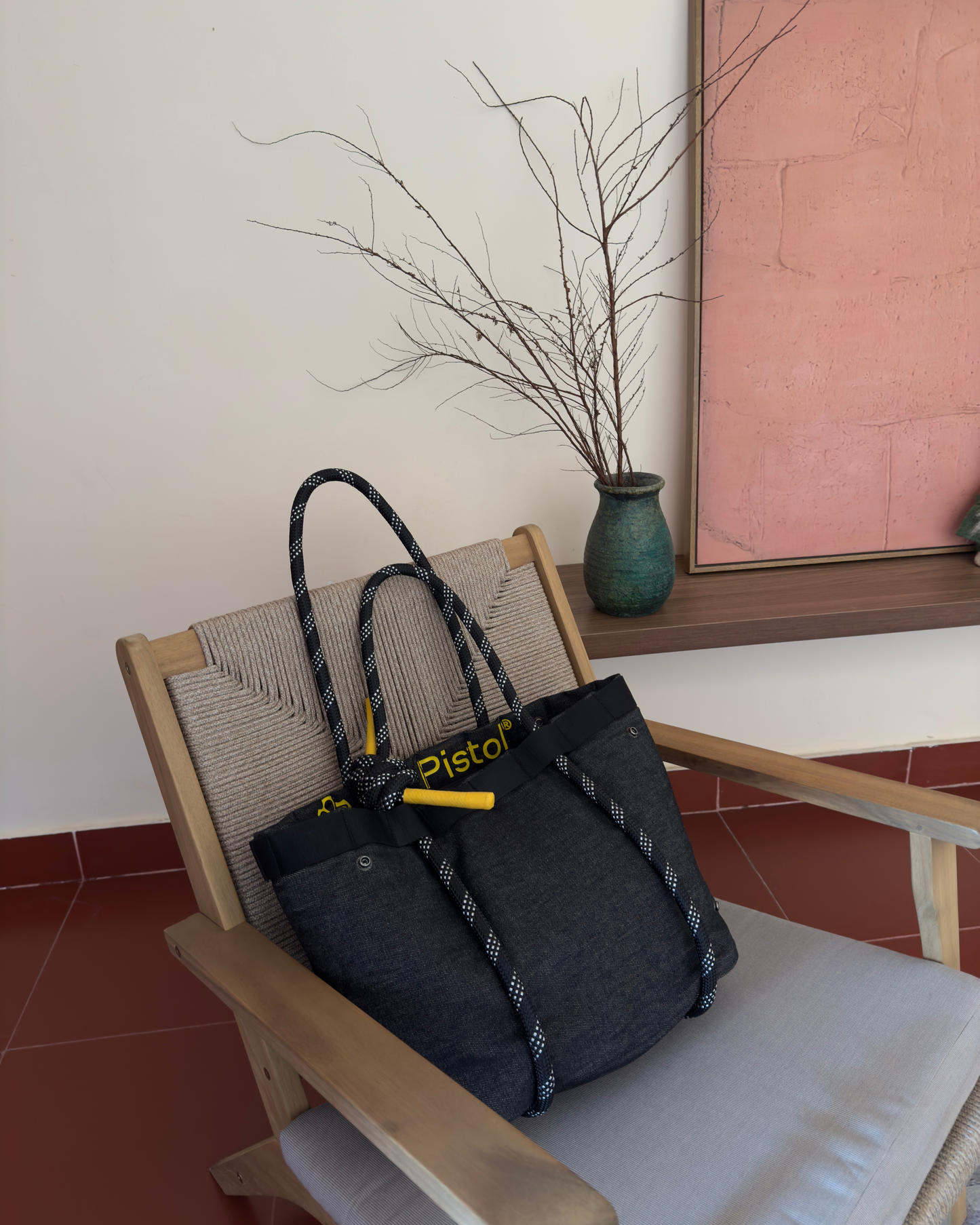 Pistol Raw Denim Tote Bag