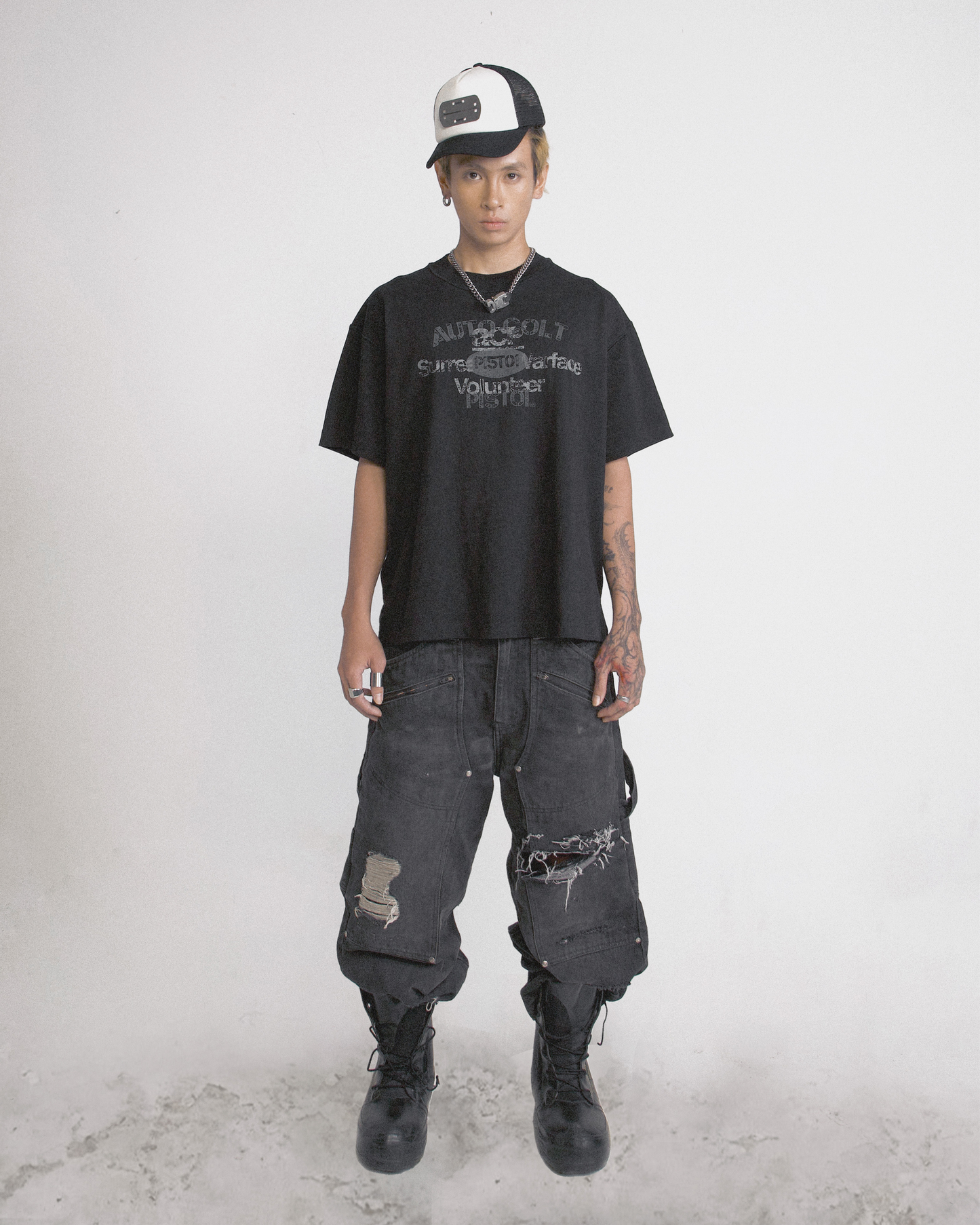 ACP "REPLICA" BLACK BOXY T-SHIRT