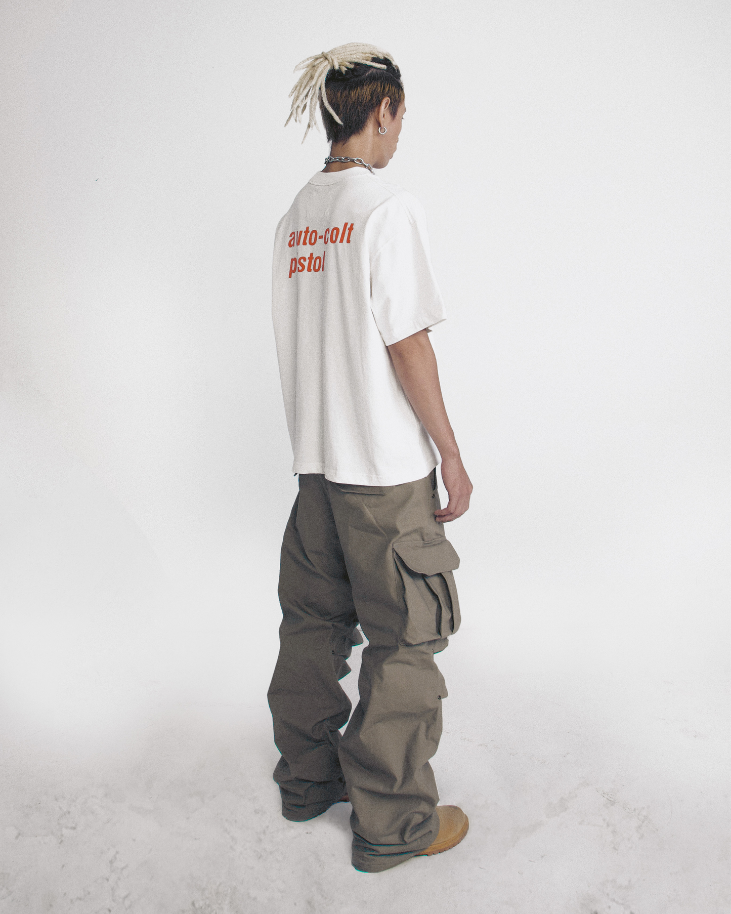 ACP "CYCLONE" WHITE BOXY T-SHIRT