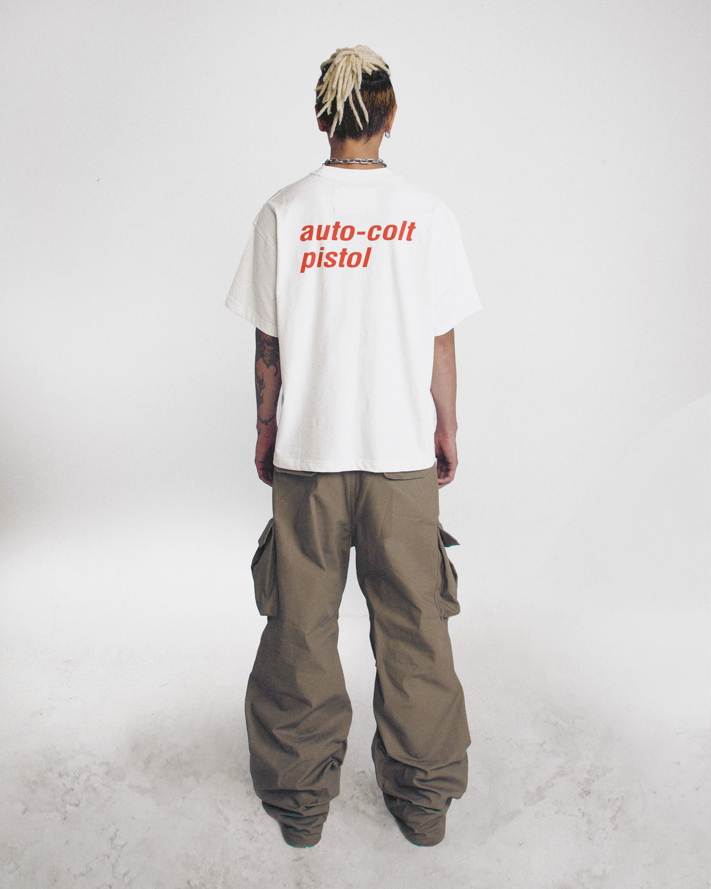 ACP "CYCLONE" WHITE BOXY T-SHIRT