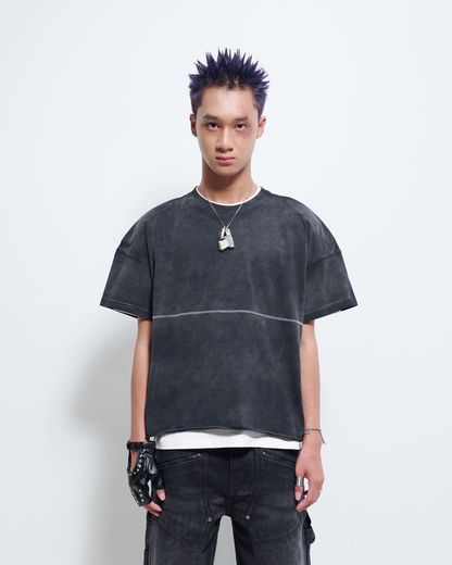 Pistol Padded LS Black Washed T-Shirt