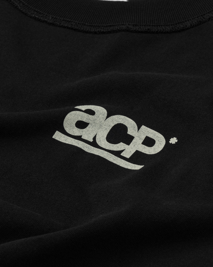 ACP "BASIC LOGO" BLACK BOXY T-SHIRT