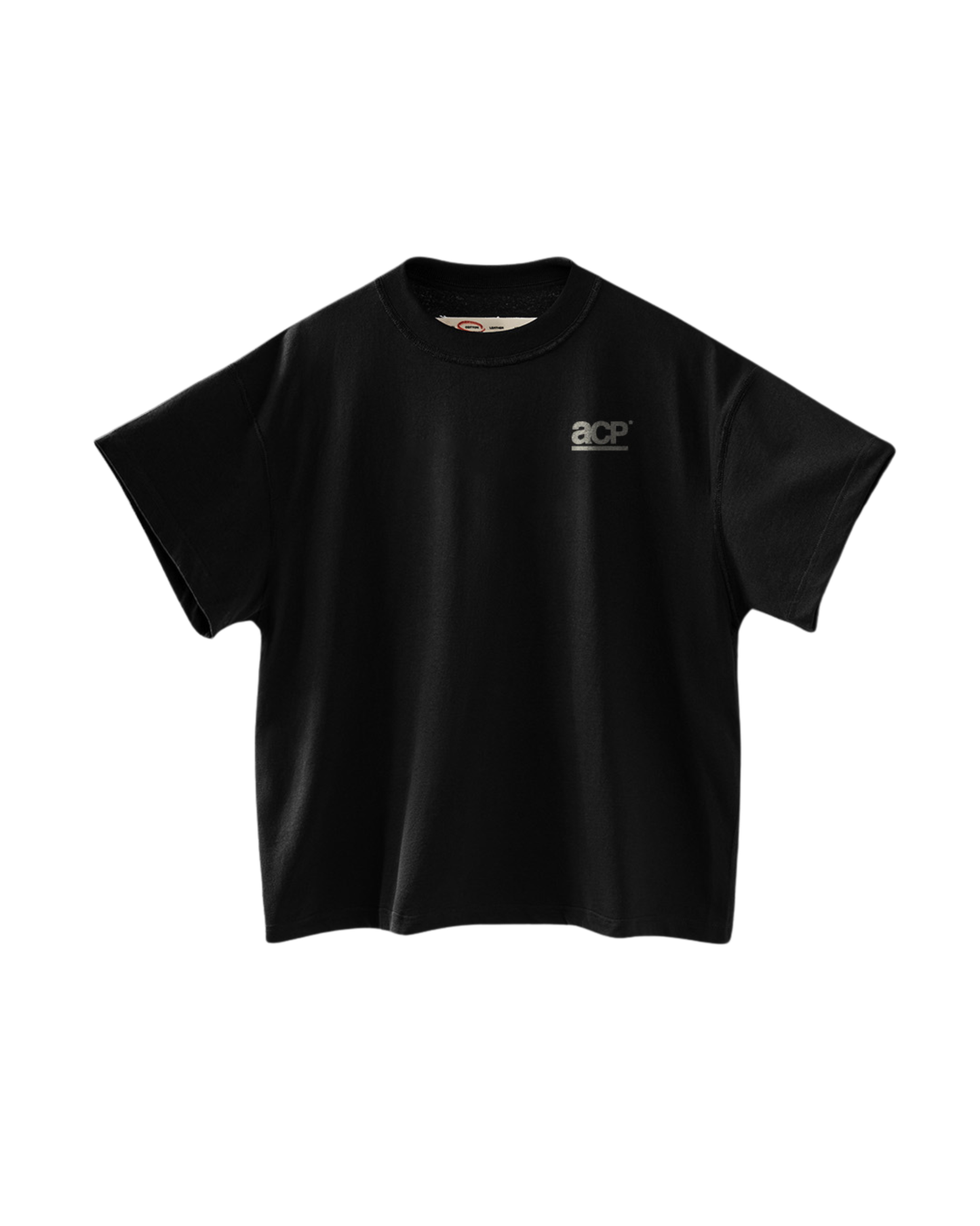ACP "BASIC LOGO" BLACK BOXY T-SHIRT