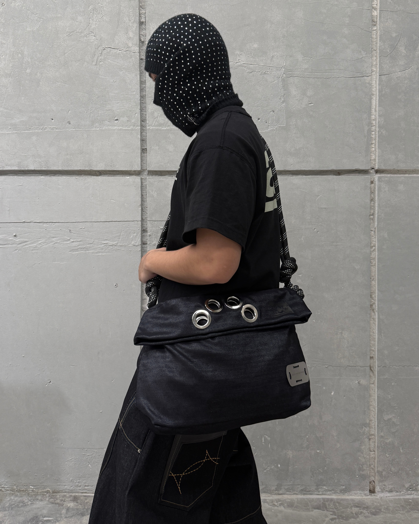 Pistol Dark Metallic Denim Kitbag