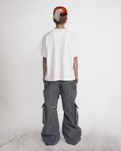 ACP "BLEU BLANC ROUGE" WHITE BOXY T-SHIRT
