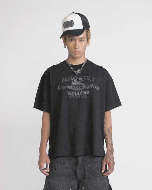 ACP "REPLICA" BLACK BOXY T-SHIRT