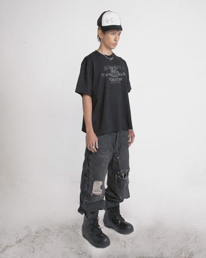 ACP "REPLICA" BLACK BOXY T-SHIRT