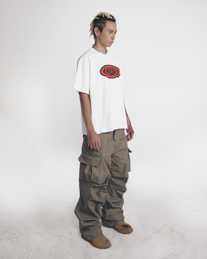 ACP "CYCLONE" WHITE BOXY T-SHIRT