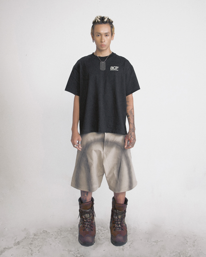 ACP "BASIC LOGO" BLACK BOXY T-SHIRT