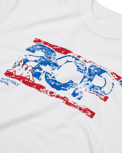 ACP "BLEU BLANC ROUGE" WHITE BOXY T-SHIRT