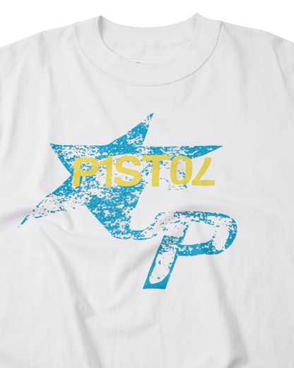 ACP "P*RN ST4R" WHITE BOXY T-SHIRT